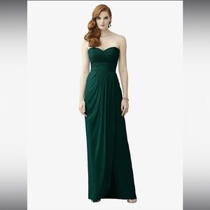 New Dessy Collection Jade Green Strapless Gown